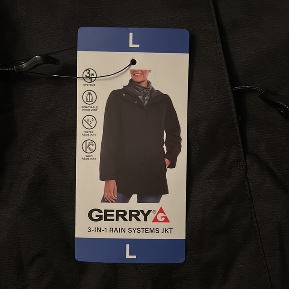New Gerry 3 in 1 Rain Jacket removable inner vest water wind resistant $35 each - Picture 3 of 8